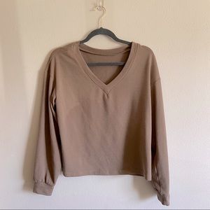 Shein simple brown sweater
